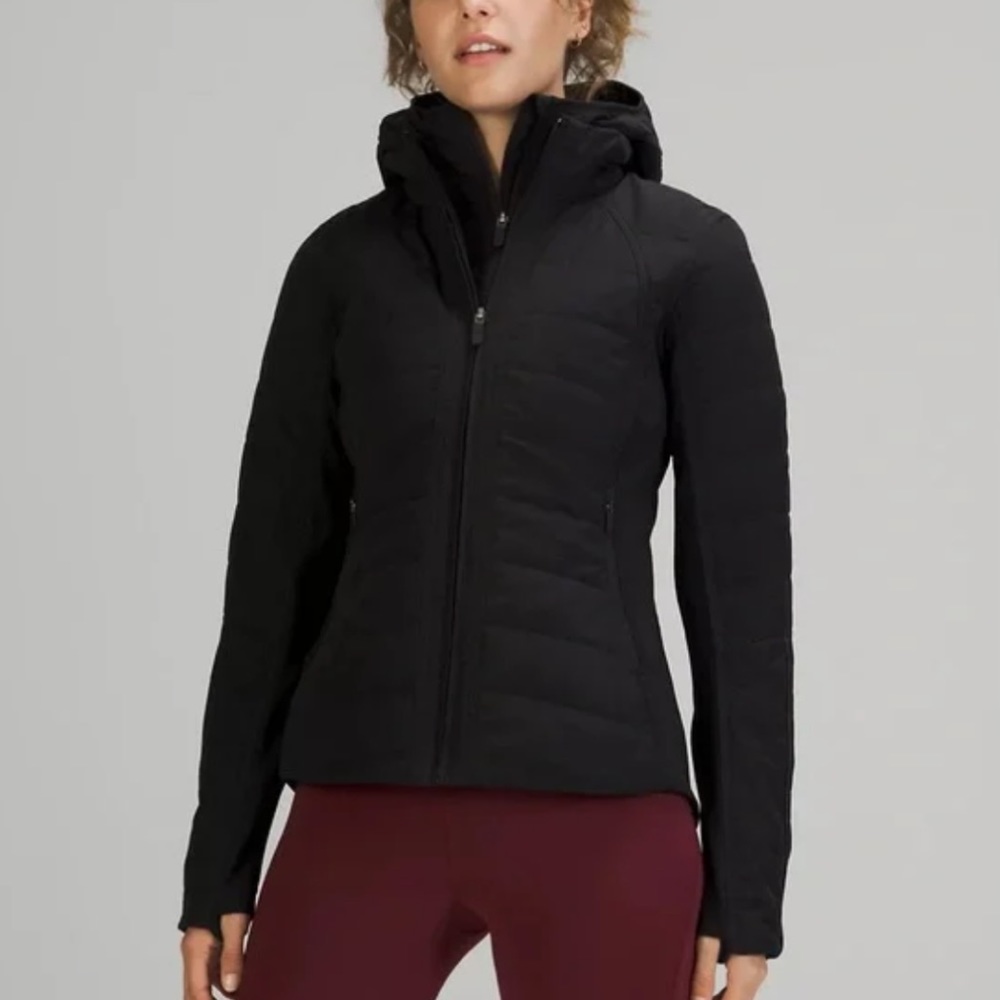 lululemon athletica Black Hooded Insulated Jacket
